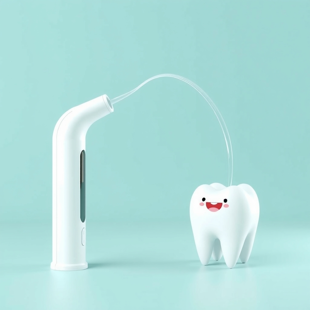 Illustration: Water Flossers Explained: Benefits, Comparison with String Floss, and Usage Tips